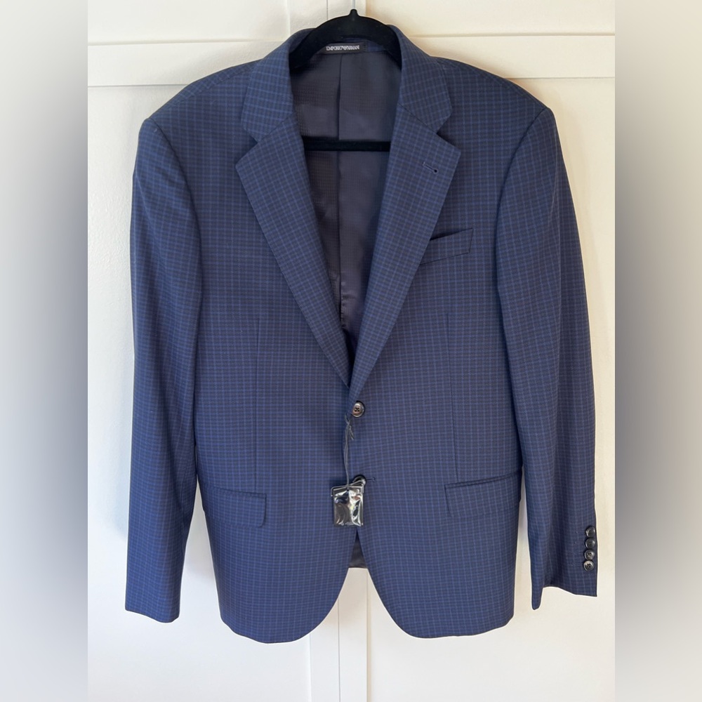 Emporio Armani New Men’s G‎ Line Virgin Wool Blend Suit Jacket Blazer Size 50